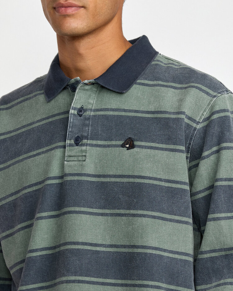 RVCA Rvca Ksl Ls Polo (Mens) | Balsam Green