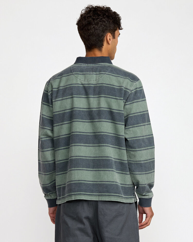 RVCA Rvca Ksl Ls Polo (Mens) | Balsam Green