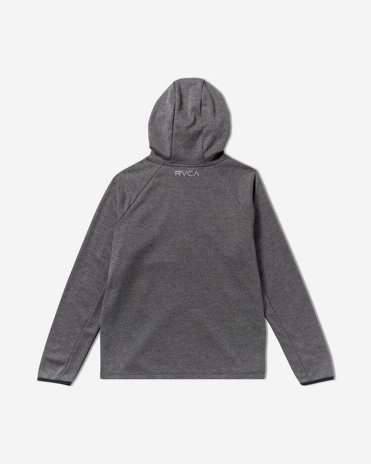 RVCA Rvca Balance Tech Fleece Zip Hoodie (Mens) | Black Heather