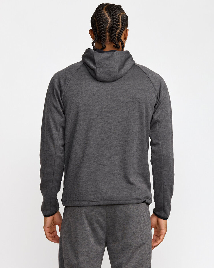 RVCA Rvca Balance Tech Fleece Zip Hoodie (Mens) | Black Heather