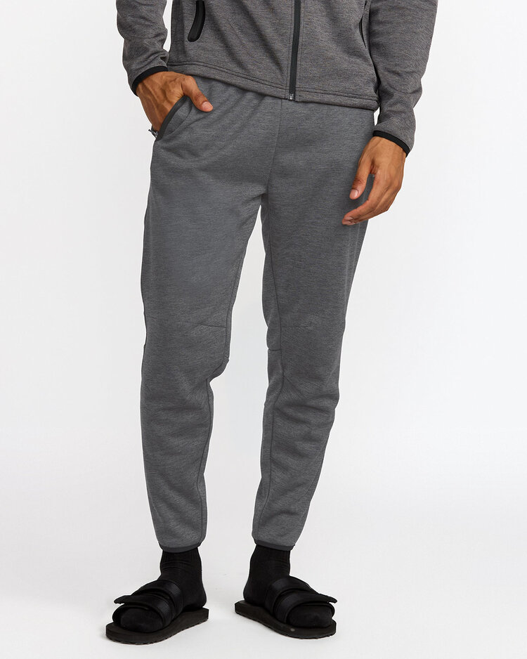 RVCA Rvca Balance Tech Fleece Sweatpant (Mens) | Black Heather
