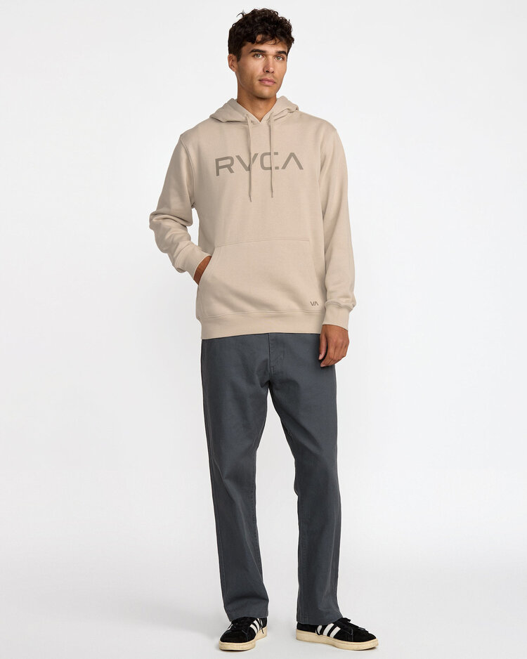 RVCA Rvca Big Rvca Hoodie (Mens) | Light Khaki