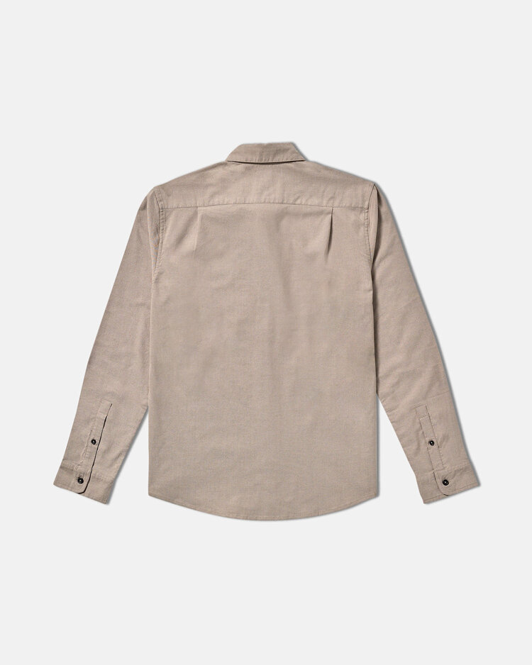 RVCA Rvca Thatll Do Stretch Ls Woven (Mens) | Mushroom