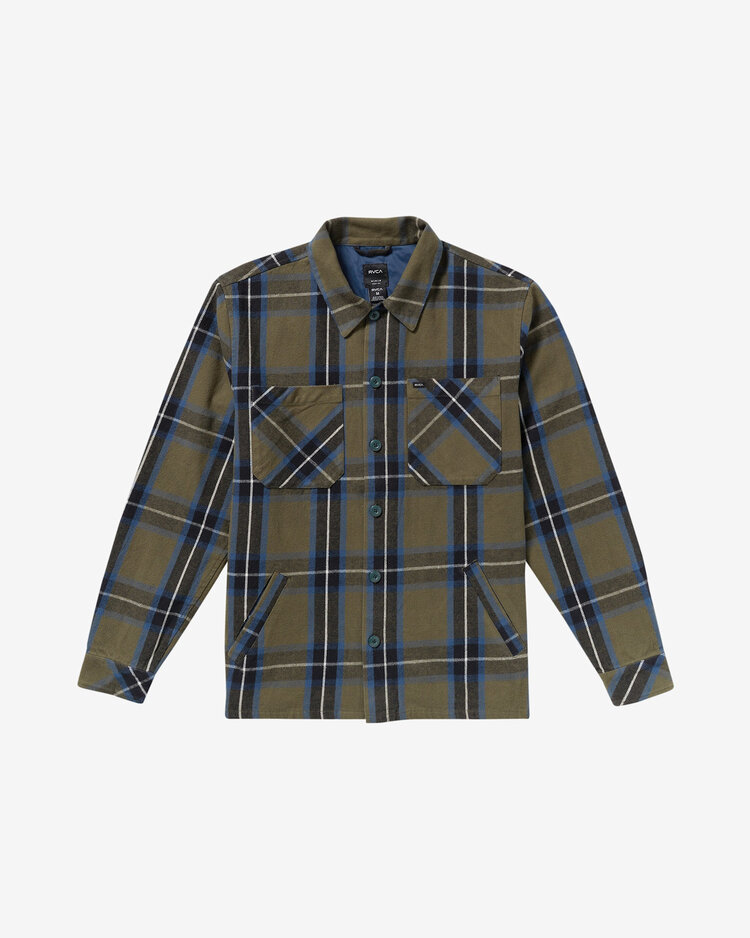 RVCA Rvca Flight Risk Shirt Jacket (Mens) | Hunter Green