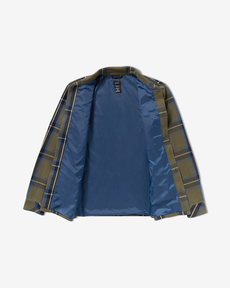 RVCA Rvca Flight Risk Shirt Jacket (Mens) | Hunter Green