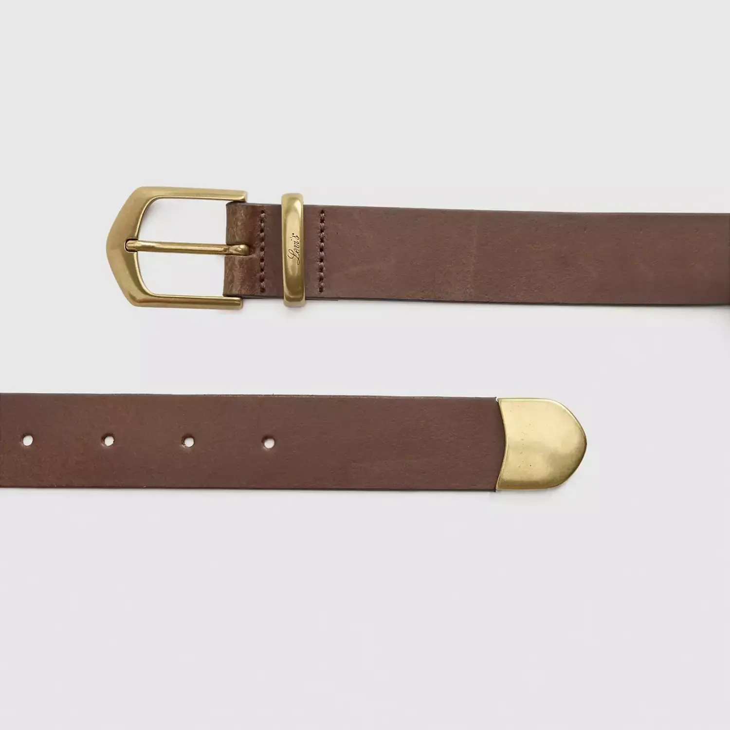 Levis Cowgirl Belt (Womens) | Leather Brown - The Drop Rideshop display picture 2