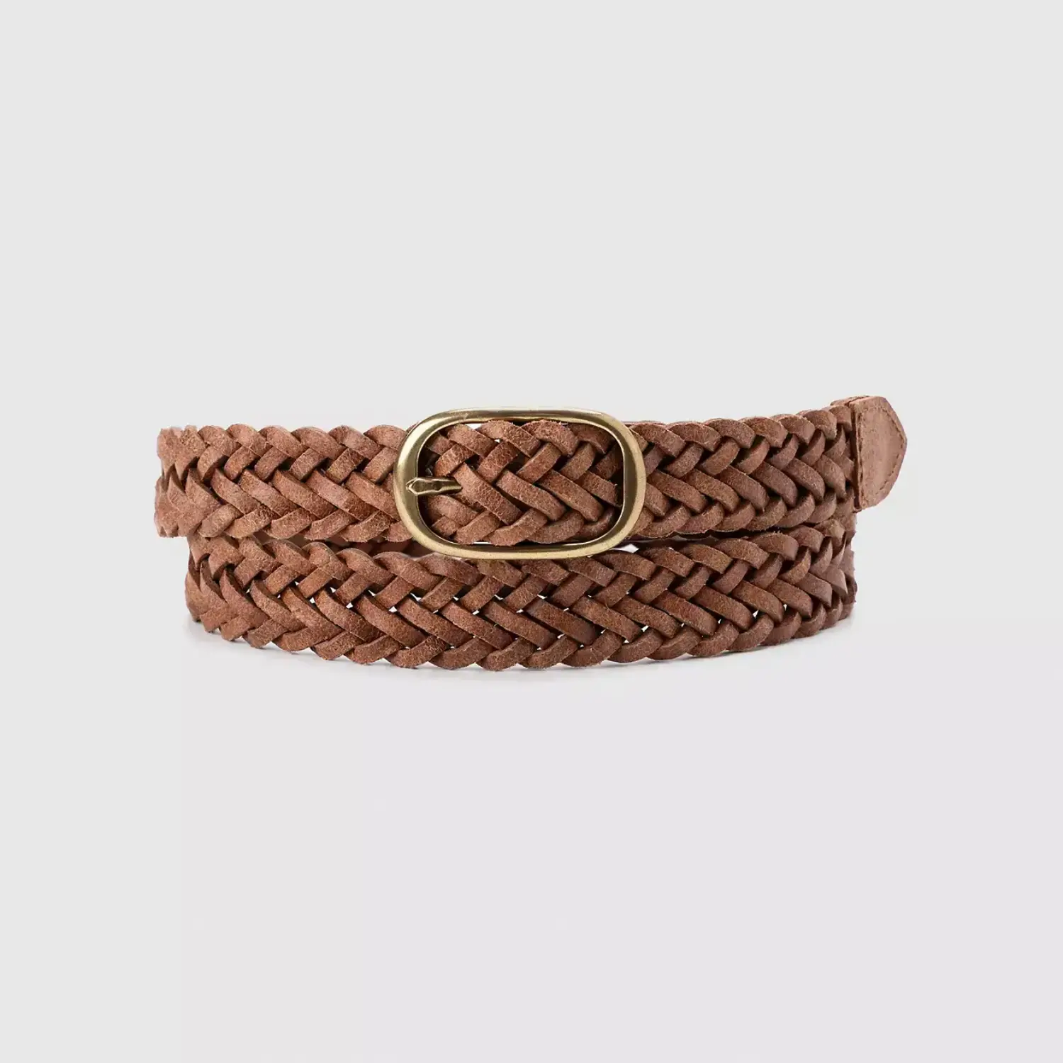 【ガッツ 88 】N.HOOLYWOOD BRAIDED BELT Medium Brown Braided Belt | Mizzen+Main