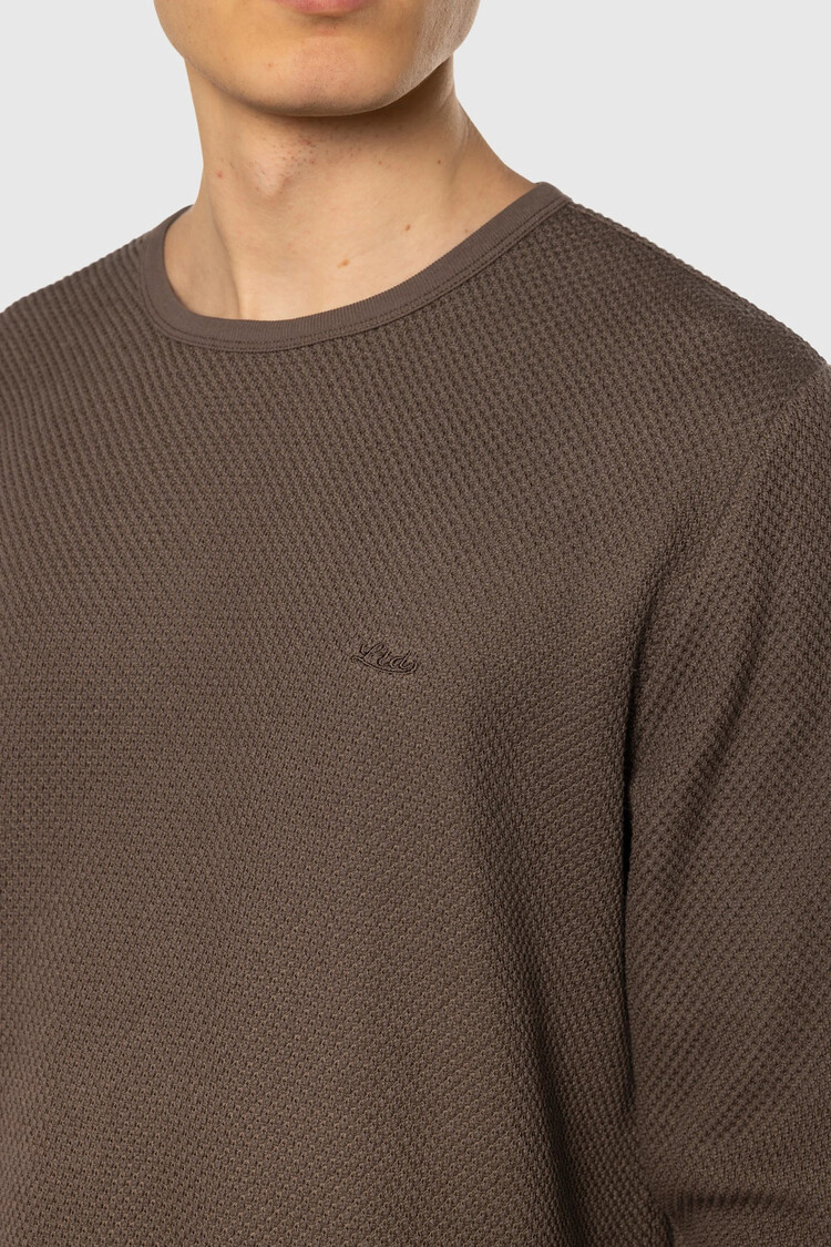 TEAMLTD TEAMLTD Waffle Knit L/S (Mens) | Brown