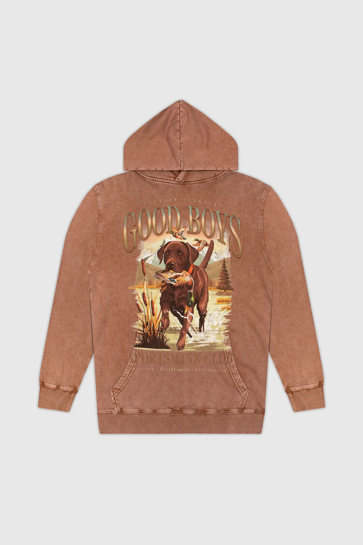TEAMLTD TEAMLTD Good Boy Hoodie (Mens) | Brown Wash