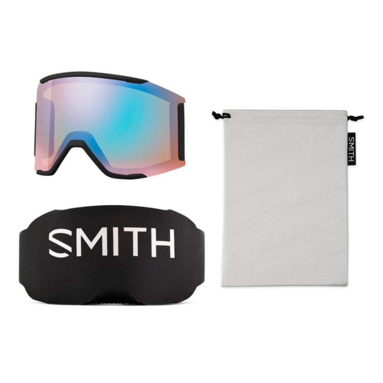 Smith Smith Squad Mag Black 2026 | Chromapop Pro Photochromic Gold Mirror