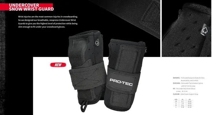 Pro Tec Pro Tec Undercover Wrist Guard | Black