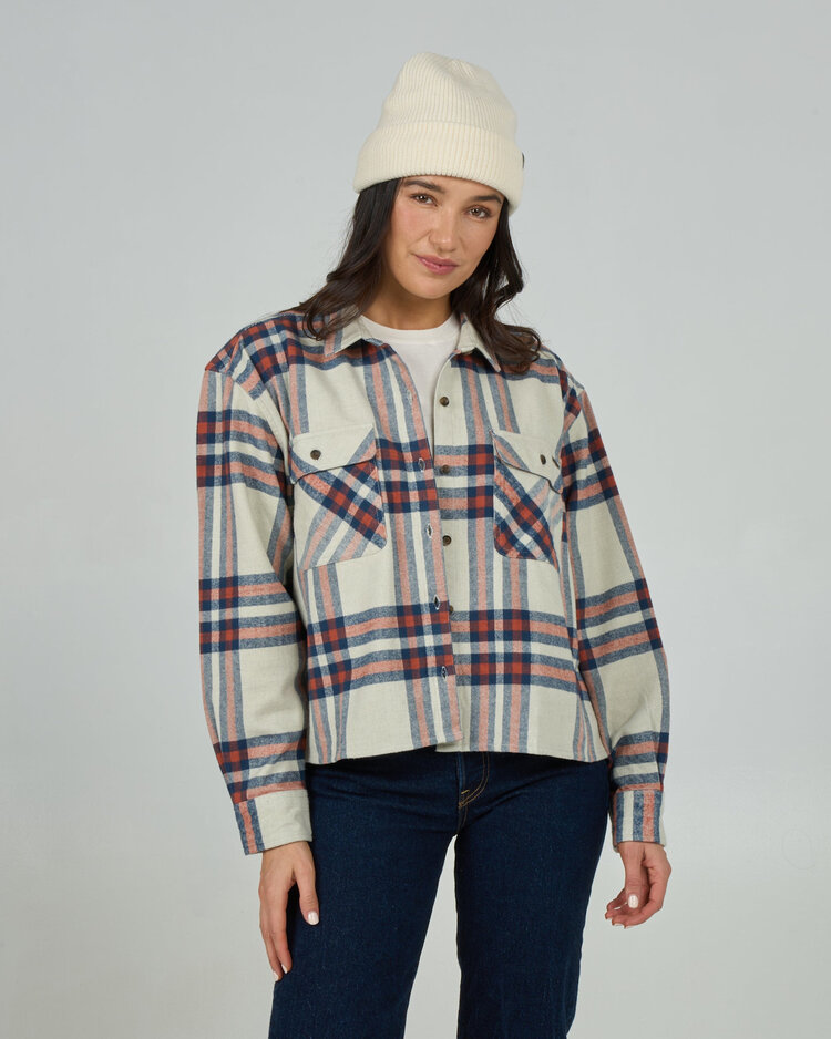 Salty Crew Salty Crew Nomad Flannel (Womens) | Midnight Navy