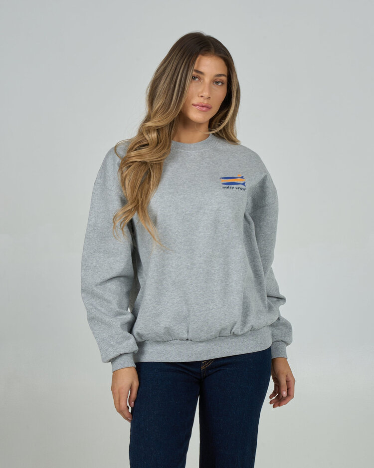 Salty Crew Salty Crew Small Bite Crew (Womens) | Athletic Heather