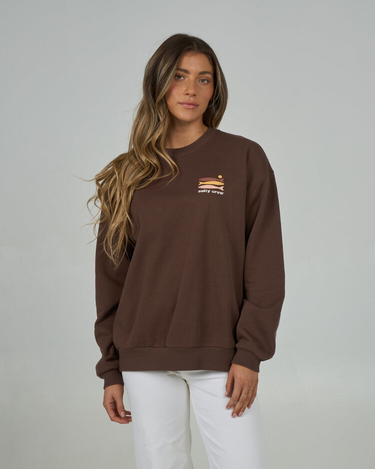 Salty Crew Salty Crew Small Bite Crew (Womens) | Espresso