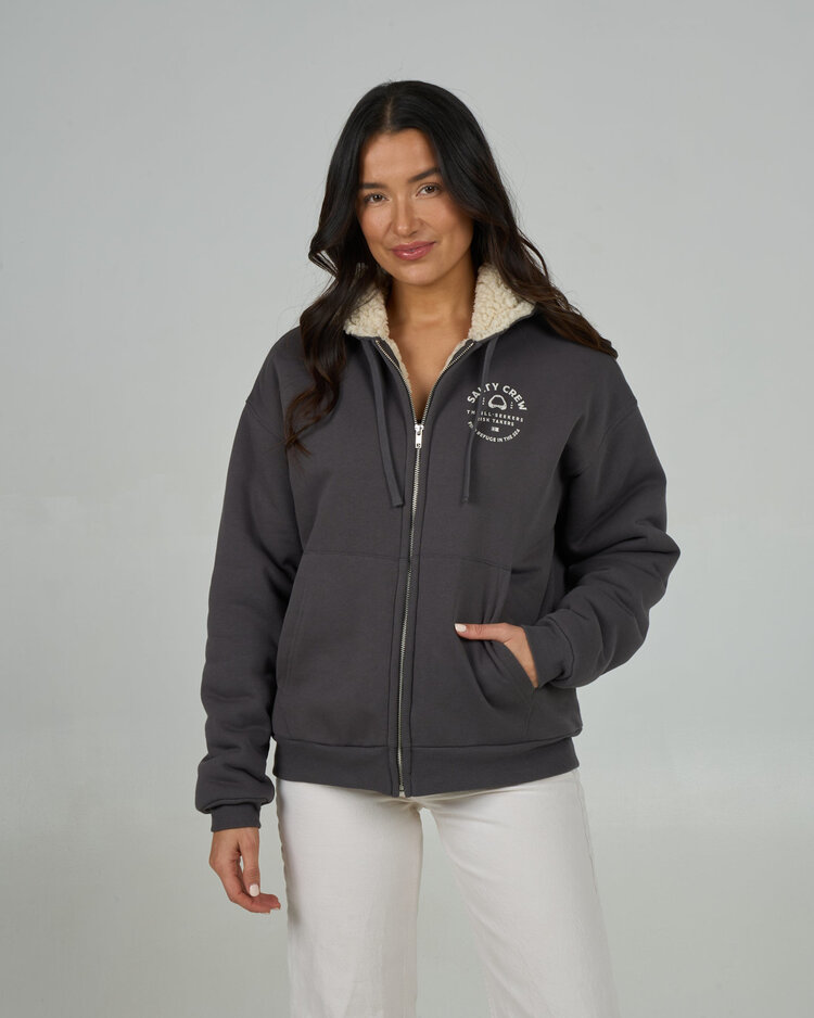 Salty Crew Salty Crew Chompers Zip Hoody (Womens) | Charcoal