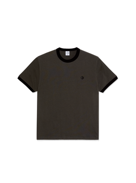 Polar Polar Ringer Tee | Dirty Black/Black