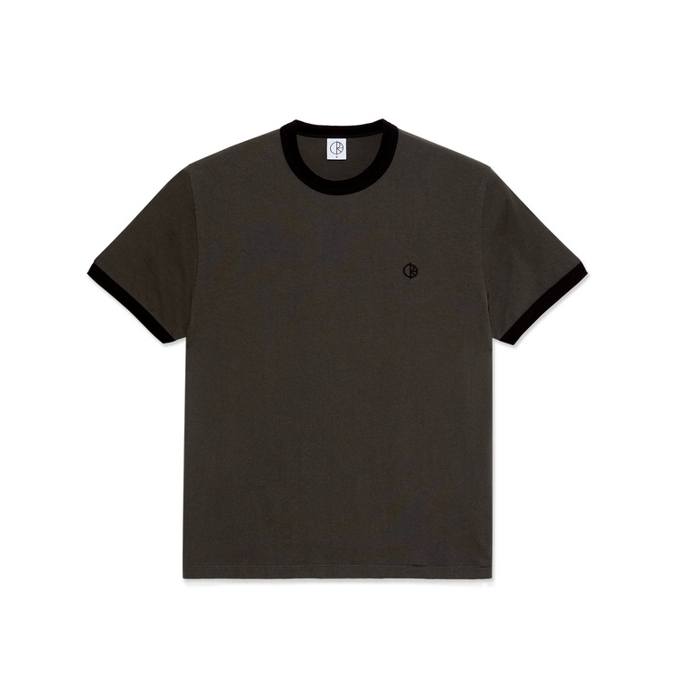 Polar Polar Ringer Tee | Dirty Black/Black