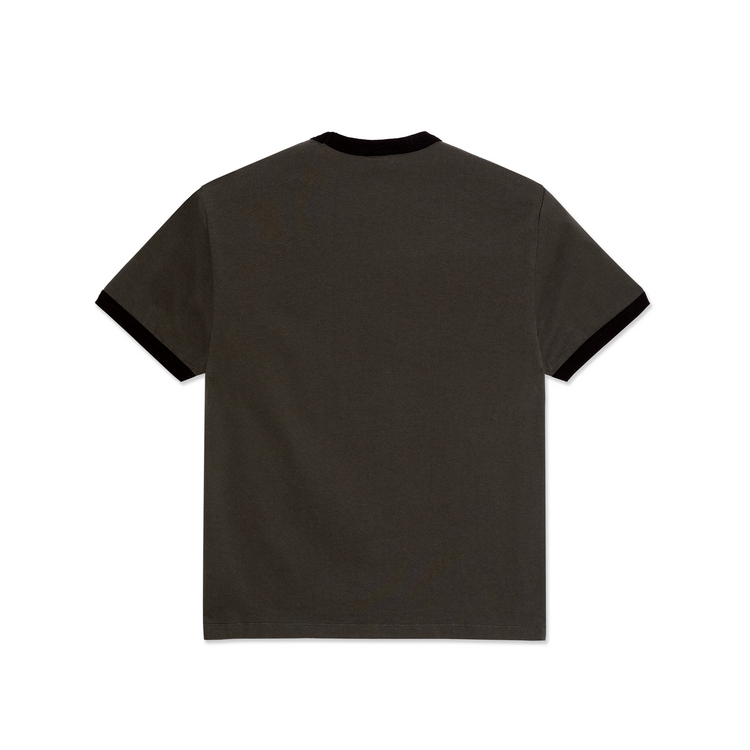 Polar Polar Ringer Tee | Dirty Black/Black