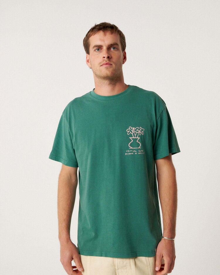 Critical Slide Society Critical Slide Daisy Tee (Unisex) | Dusty Green