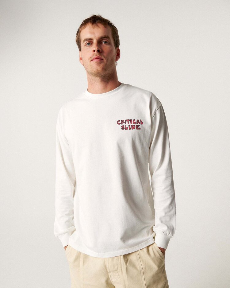 Critical Slide Society Critical Slide Log Removals Ls Tee (Unisex) | Vintage White