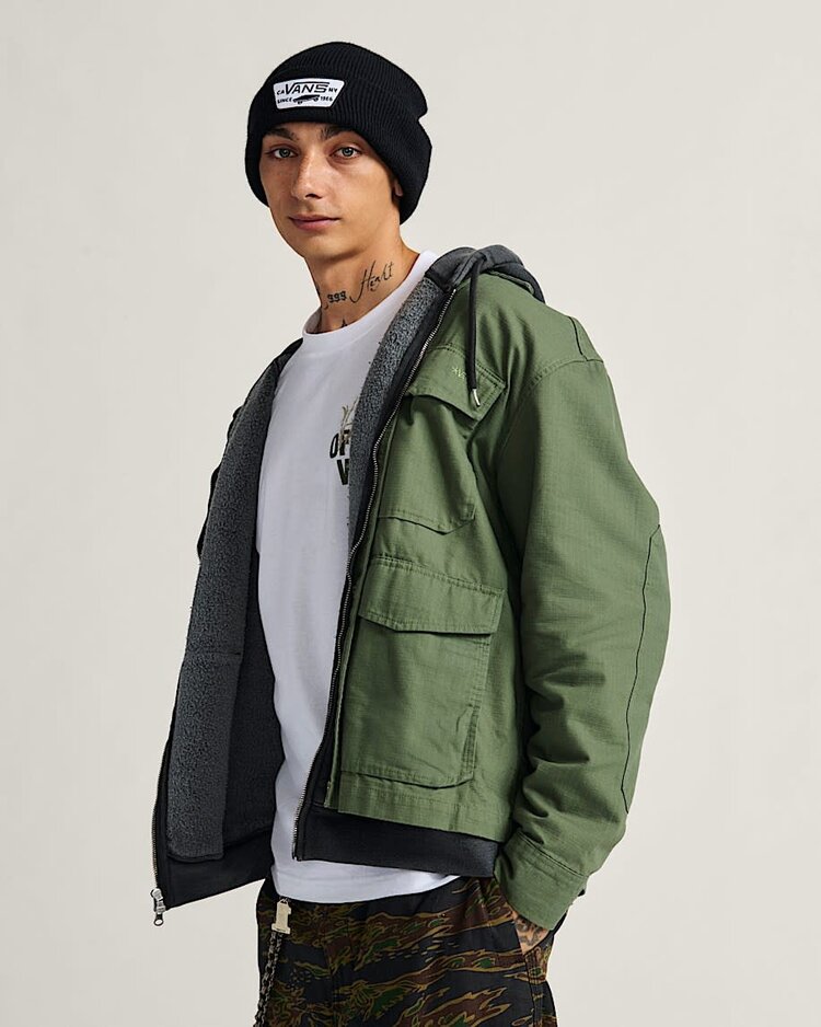 Vans Vans Skate Atiba Haze Military Overshirt (Mens) | Pine Forest