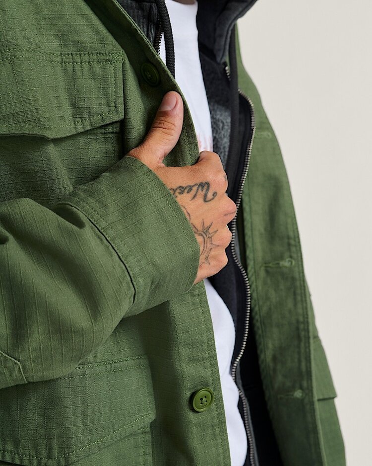Vans Vans Skate Atiba Haze Military Overshirt (Mens) | Pine Forest
