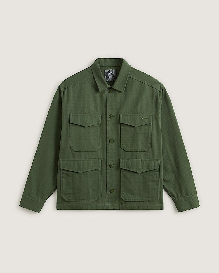 Vans Vans Skate Atiba Haze Military Overshirt (Mens) | Pine Forest