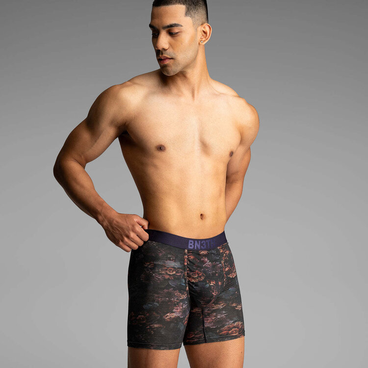 BN3TH Bn3Th Classic Icon Boxer Brief Print | Dark Floral-Dark Navy