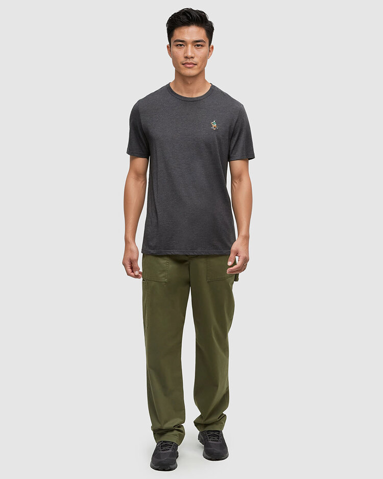 Tentree Tentree Sasquatch Tee (Mens) | Meteorite Black Htr/Hockey