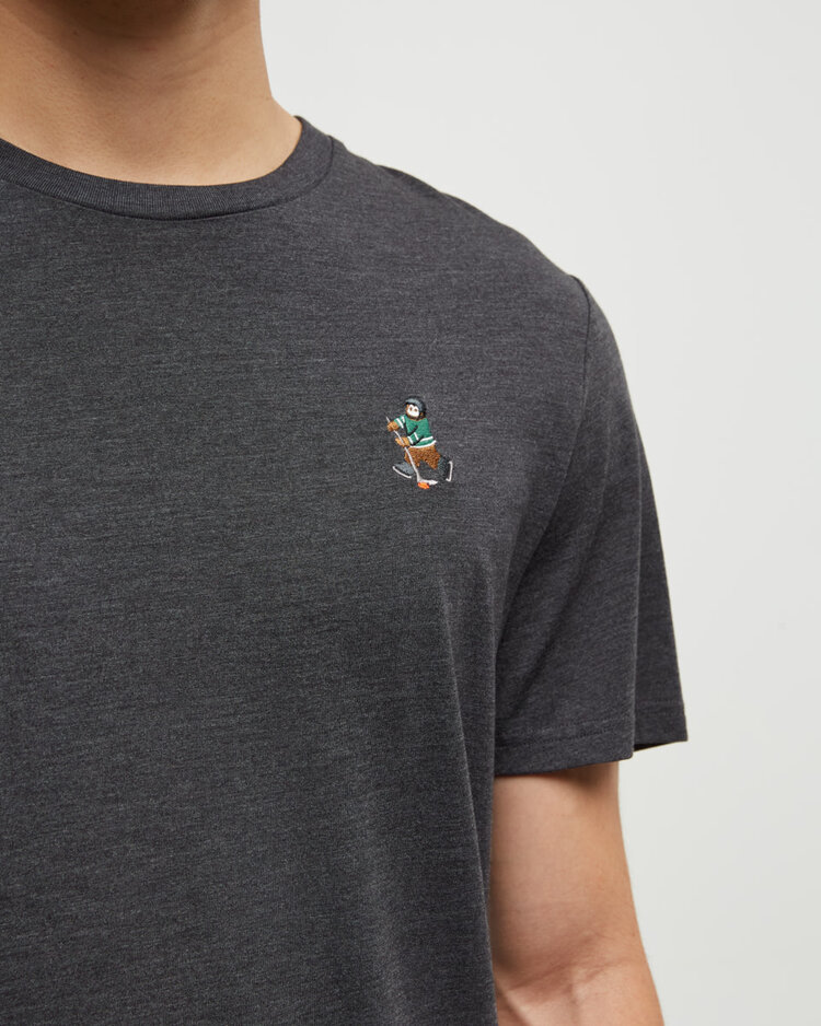 Tentree Tentree Sasquatch Tee (Mens) | Meteorite Black Htr/Hockey