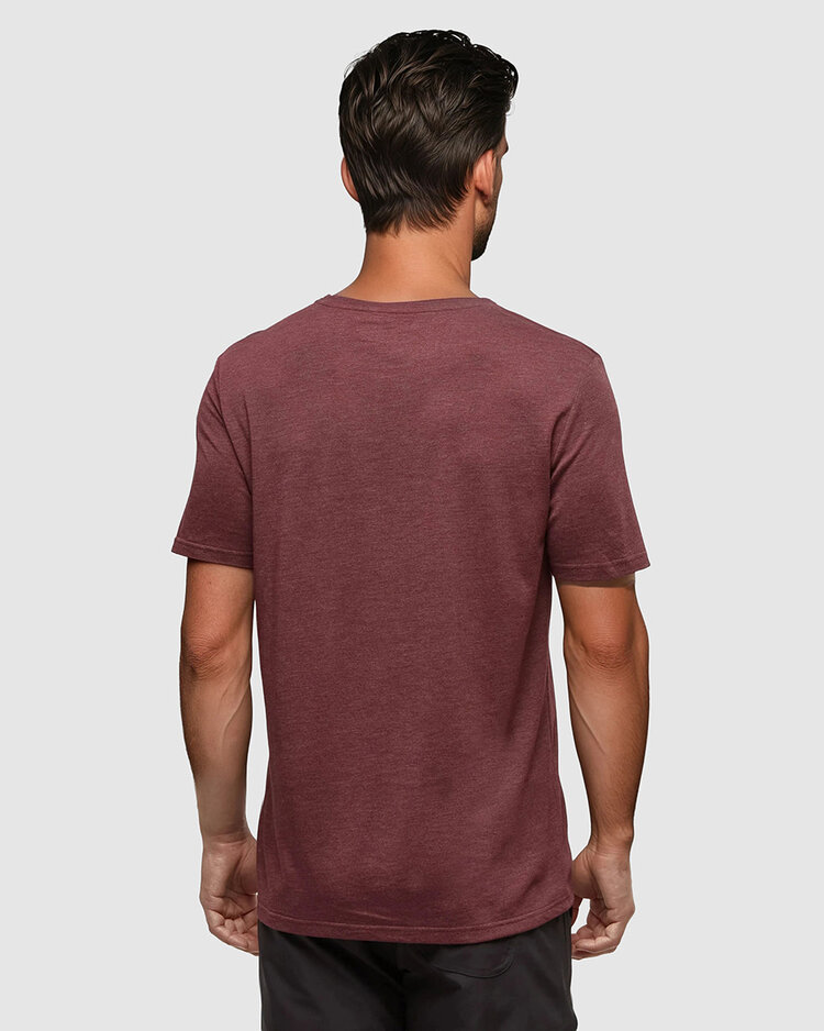 Tentree Tentree Sasquatch Tee (Mens) | Deep Burgundy Htr/Lumberjack