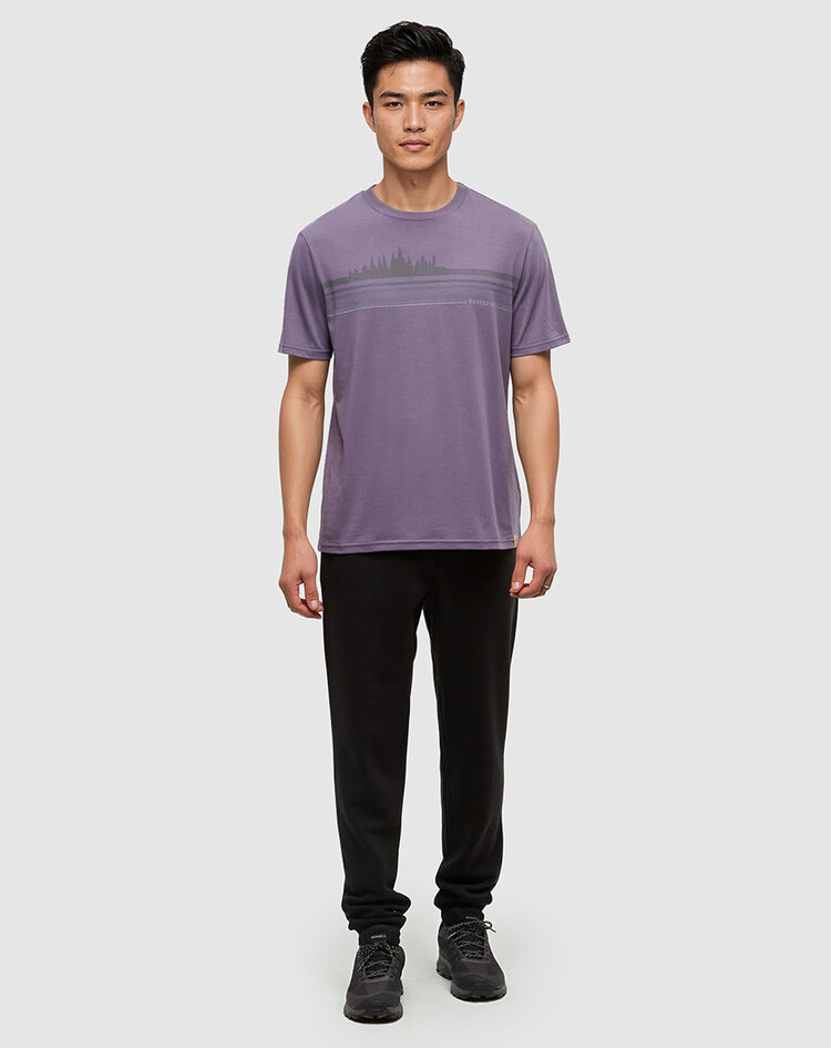 Tentree Tentree Retro Treeline Tee (Mens) | Smokey Violet/Mountain View