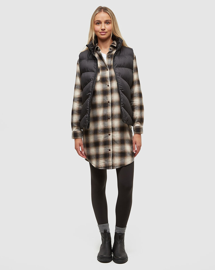 Tentree Tentree Womens Cloud Shell Puffer Vest | Meteorite Black