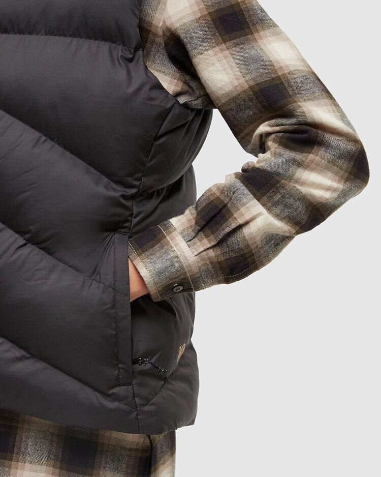 Tentree Tentree Womens Cloud Shell Puffer Vest | Meteorite Black