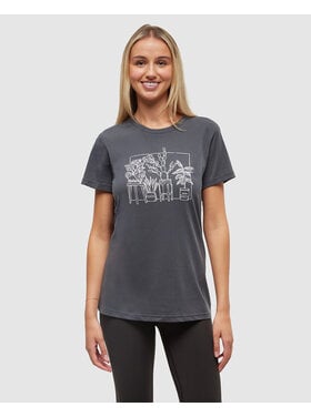 Tentree Tentree Plant Tee (Womens) | Graphite/Vintage White