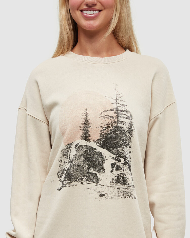 Tentree Tentree Backcountry Crew (Womens) | Warm Oak/Dusty Terracotta