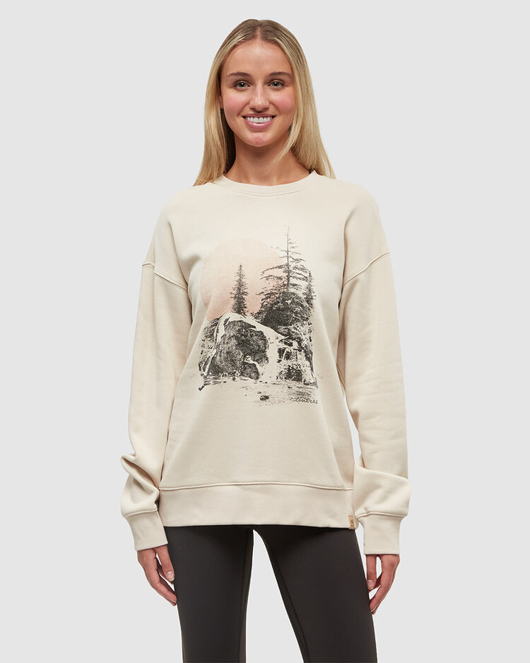 Tentree Tentree Backcountry Crew (Womens) | Warm Oak/Dusty Terracotta