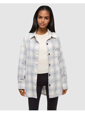 Tentree Tentree Fernwood Flannel Shirt (Womens) | Harbour Grey/Shadow Plaid