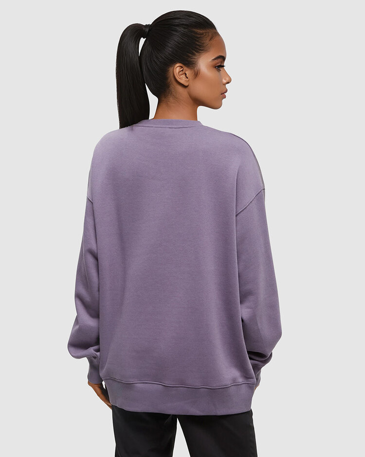 Tentree Tentree Alpine Oversized Crew (Womens) | Smokey Violet/Grey Dawn