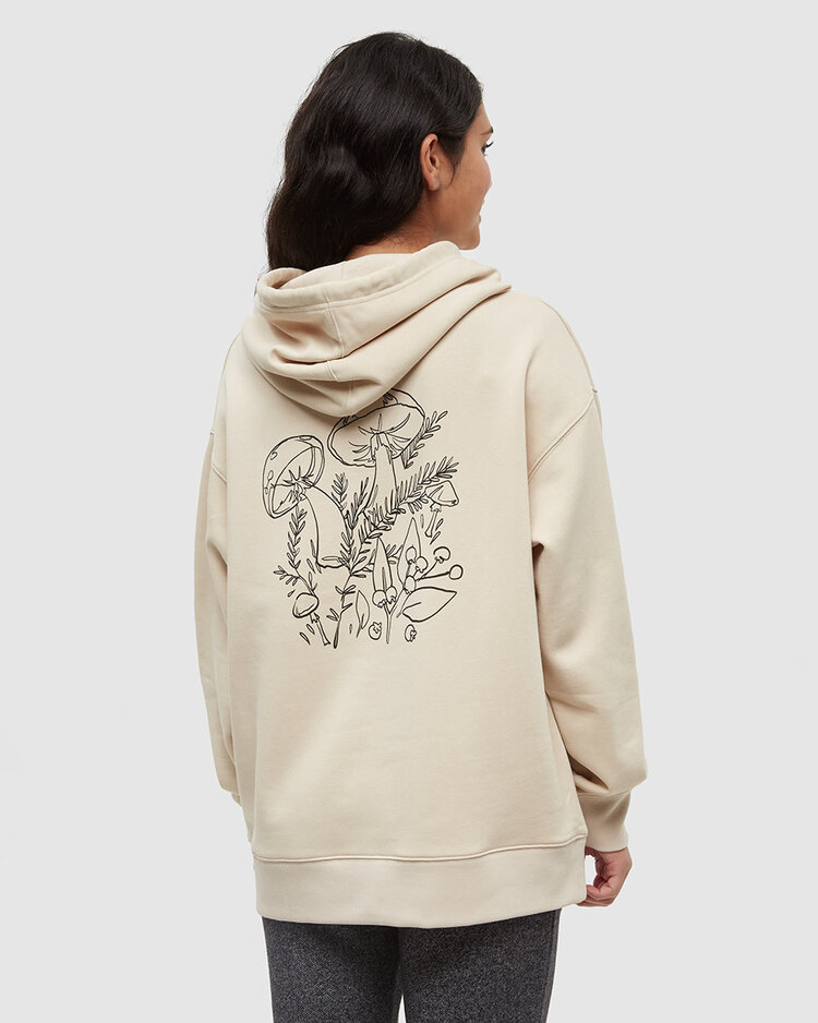 Tentree Tentree Understory Oversized Hoodie (Womens) | Warm Oak/Meteorite Blk