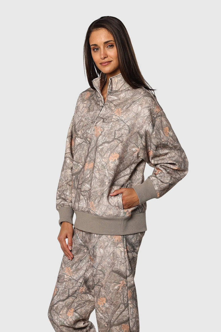 TEAMLTD TEAMLTD Fleece Half Zip (Womens) | Real Camo