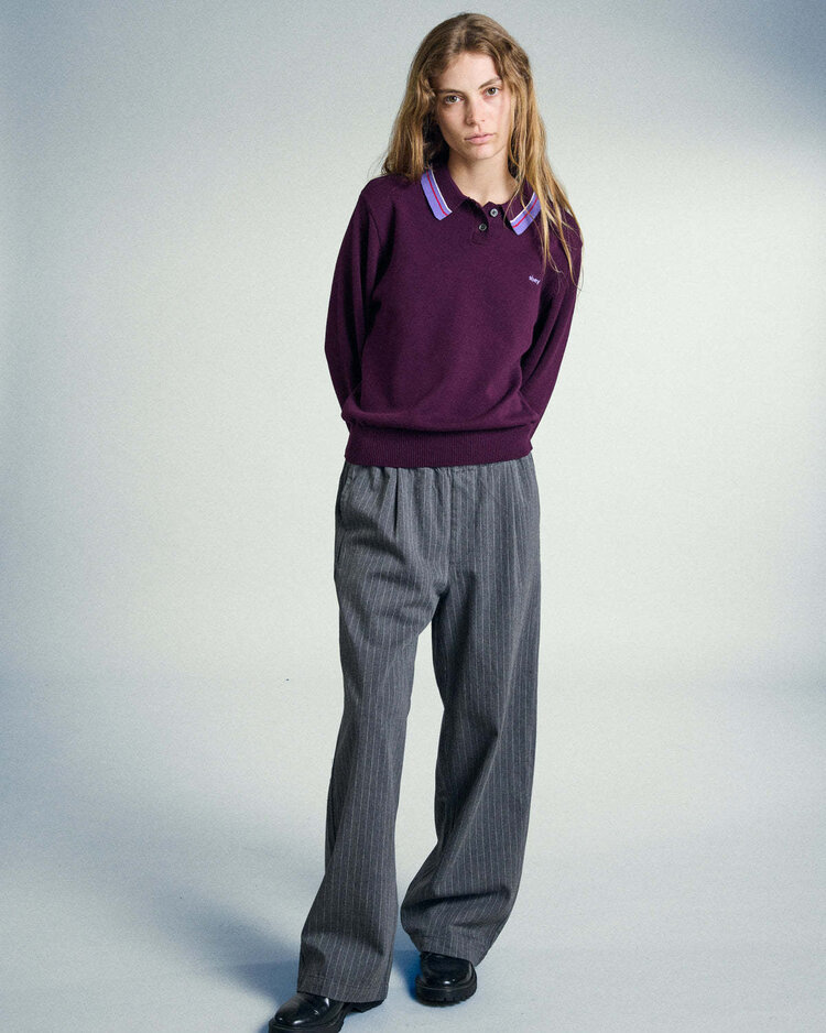 Obey Obey Goalie Polo Sweater (Womens) | Beet