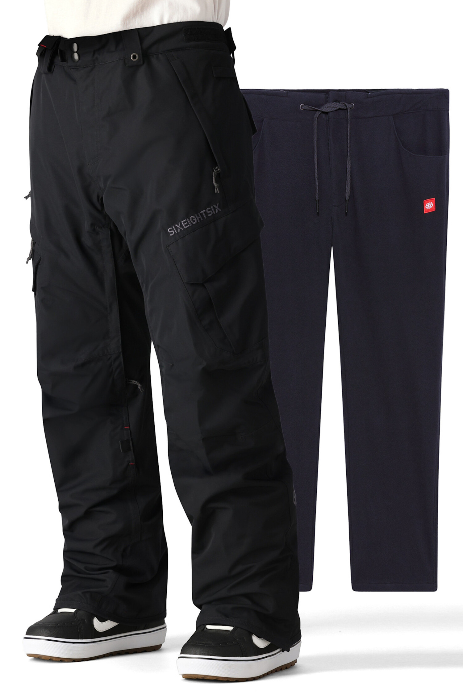 686 686 Mens Smarty® 3-In-1 Cargo Pant 2026 | Black - The Drop