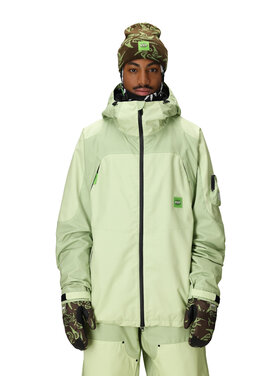 686 686 Huf Double H Shell Jacket 2026 (Mens) | Huf Green Clrblk