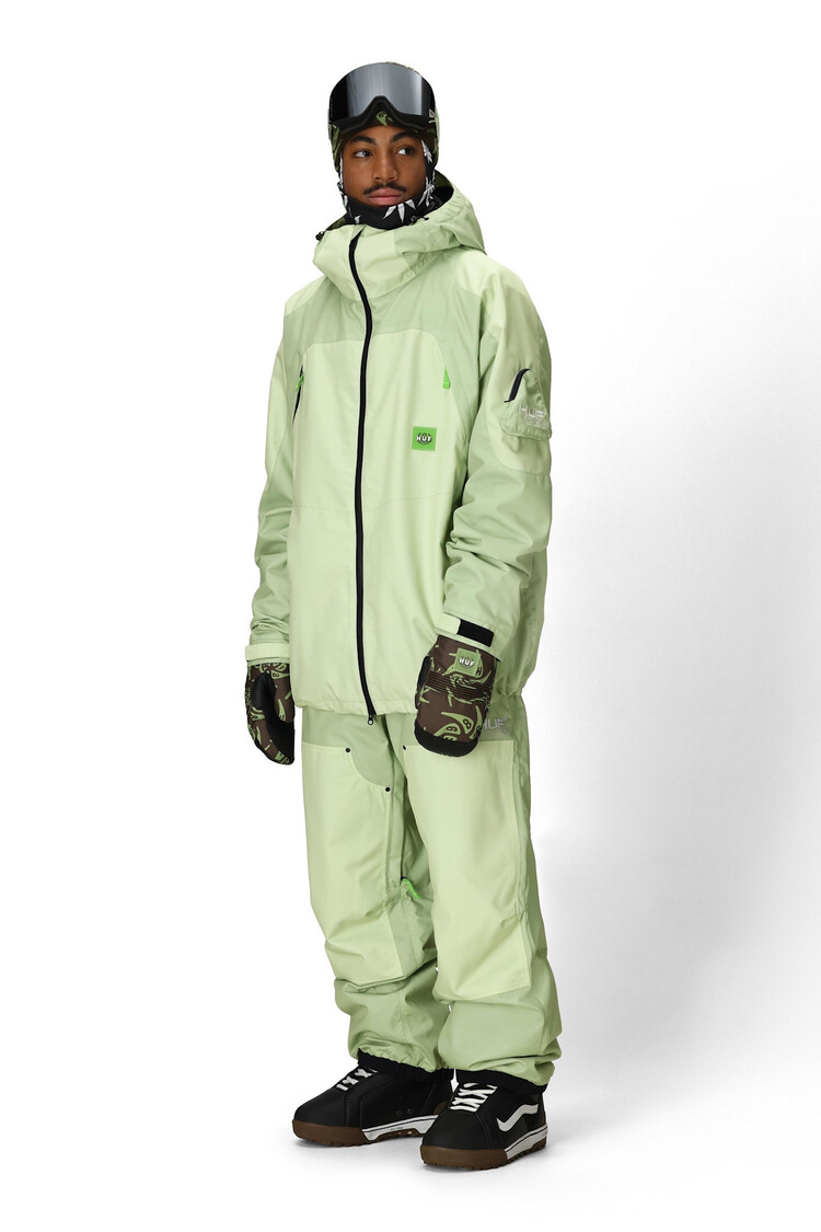 686 686 Huf Double H Shell Jacket 2026 (Mens) | Huf Green Clrblk