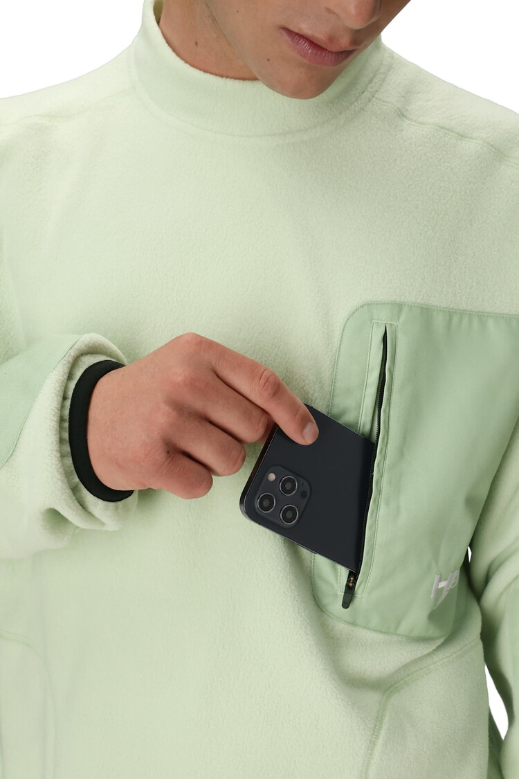 686 686 Huf Fleece Crewneck 2026 (Mens) | Huf Green Clrblk