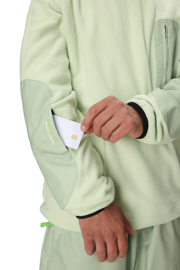 686 686 Huf Fleece Crewneck 2026 (Mens) | Huf Green Clrblk