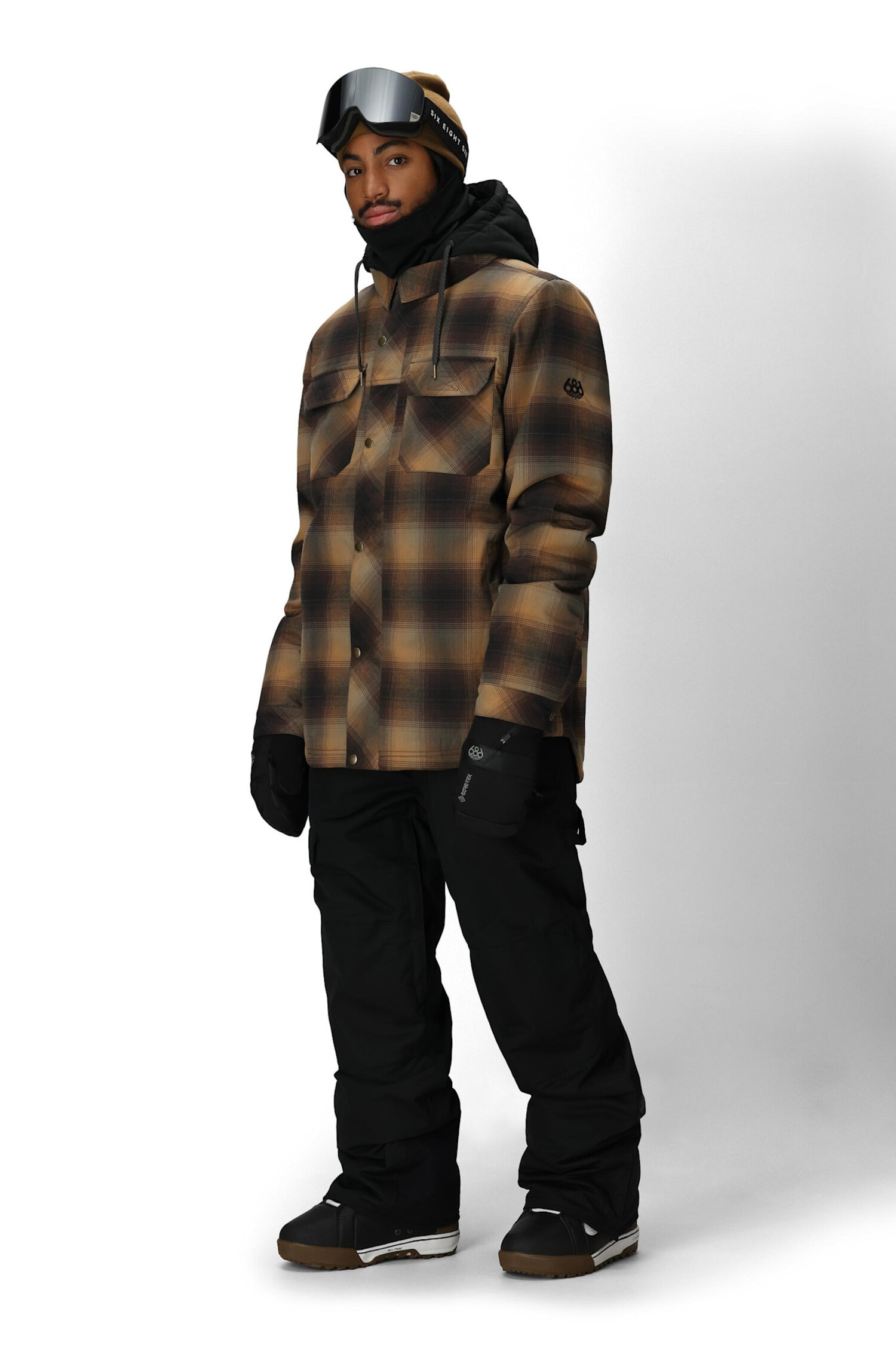 686 Woodland Insulated Jacket 2026 (Mens) | Caramel Plaid - The