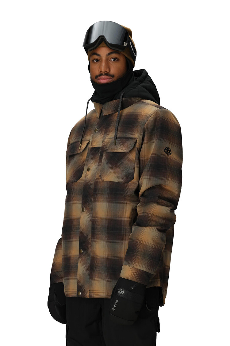 686 686 Woodland Insulated Jacket 2026 (Mens) | Caramel Plaid