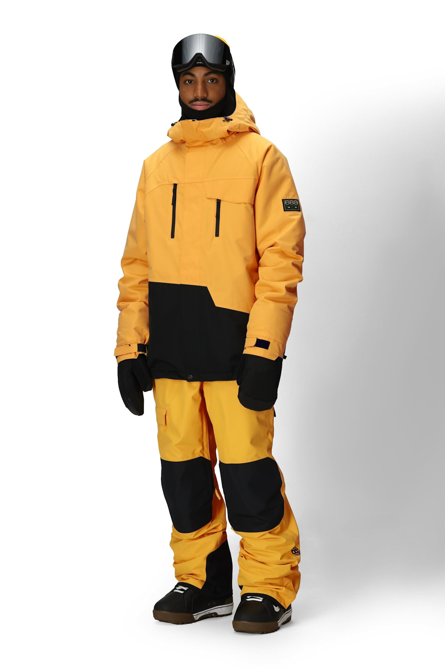 686 Geo Insulated Jacket 2026 (Mens) | Yellow Gold Clrblk - The